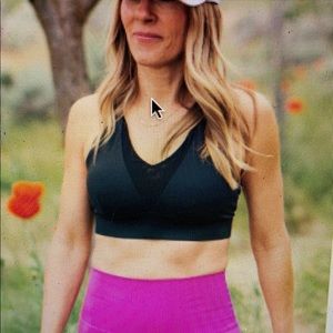 Black Adjustable Mesh Bra